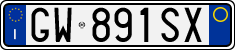 License plate of Italy, Cars (1994 year series)