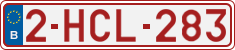 License plate of Belgium, Regular plates (2010)