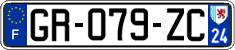 French license plate, SIV (ordinary)