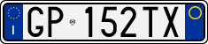 License plate of Italy, Cars (1994 year series)