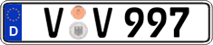 German license plate, Regular plates
