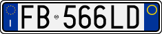 License plate of Italy, Cars (1994 year series)