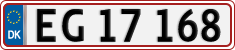 License plate of Denmark, Regular plates