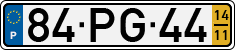 License plate of Portugal, Regular plates