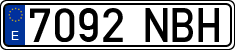 License plates of Spain, Ordinary (2000)