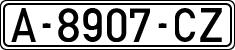 License plates of Spain, 1971 year series