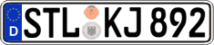 German license plate, Regular plates