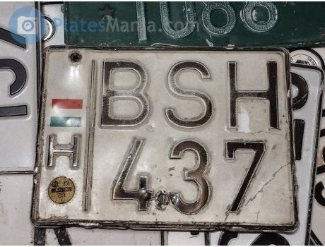 BSH-437, License plate without vehicle