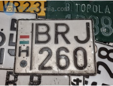 BRJ-260, License plate without vehicle