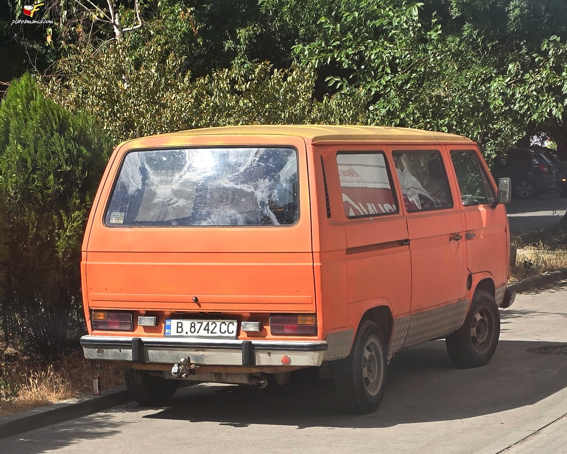 B 8742 CC, Volkswagen Transporter 3rd gen Van (T3), 1979–1992