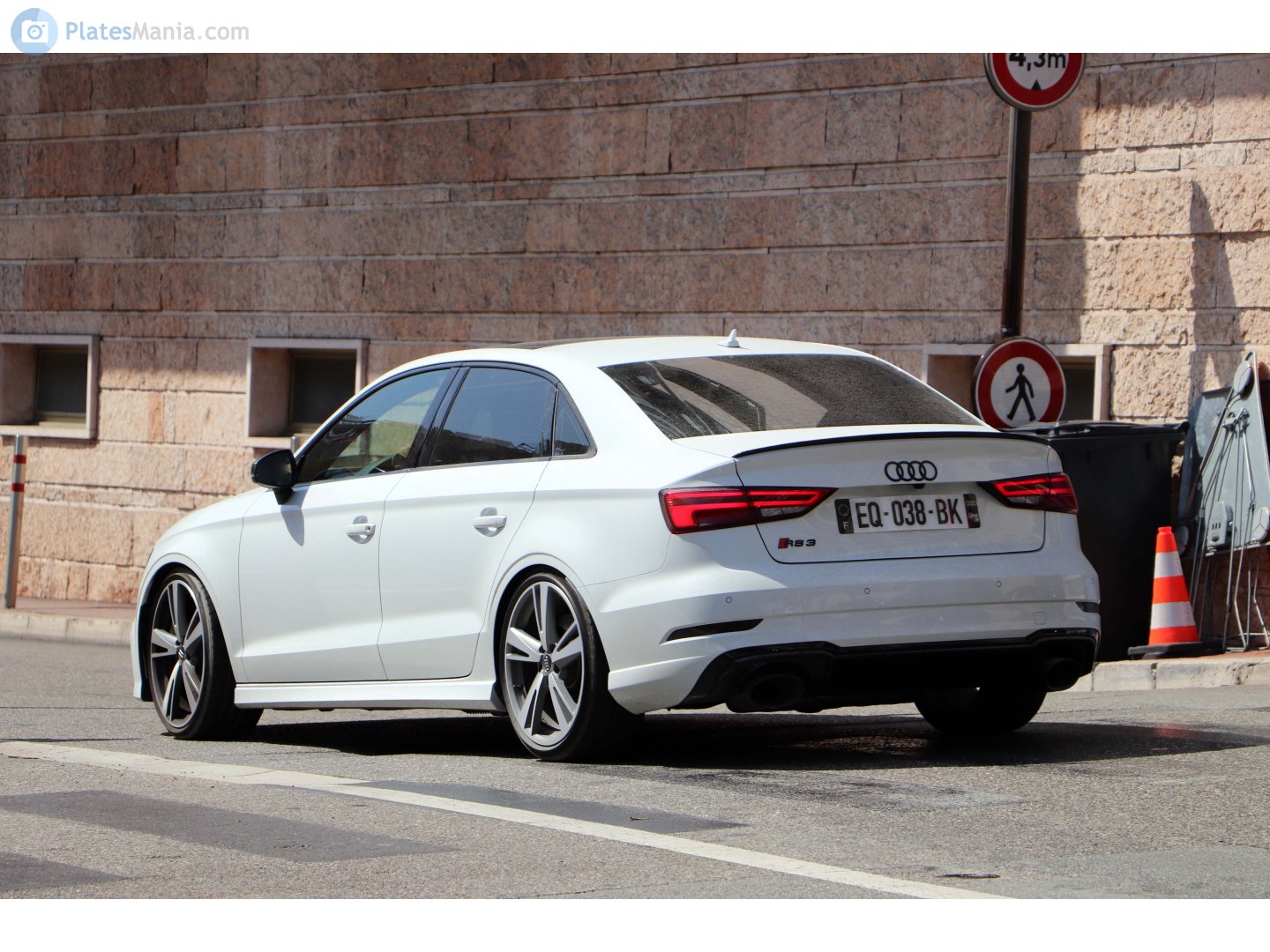 EQ-038-BK, Audi RS3 3rd gen Sedan (8VS/8VM), facelift, 2017–2021