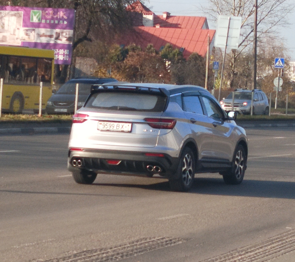 9599 BX-1, Geely Coolray 1st gen (SX11), 2019–