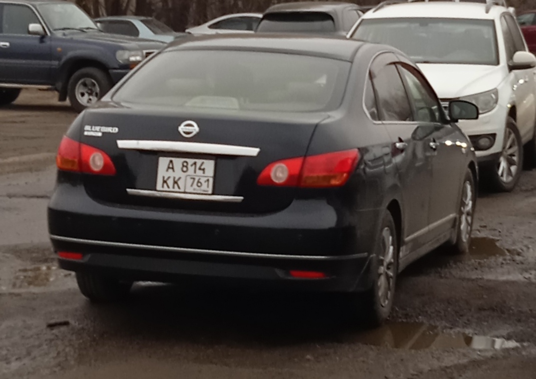 а 814 кк 761, Nissan Bluebird Sylphy 2nd gen (G11), 2005–2012