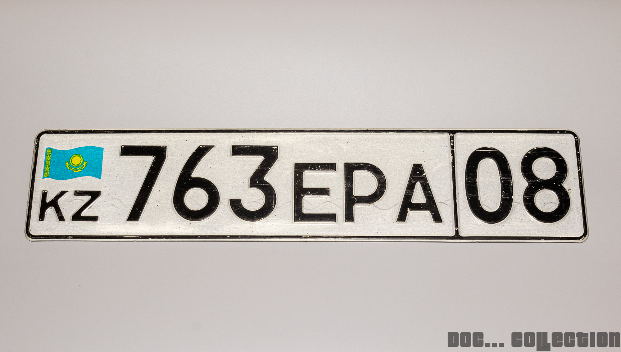 763 EPA 08, License plate without vehicle 