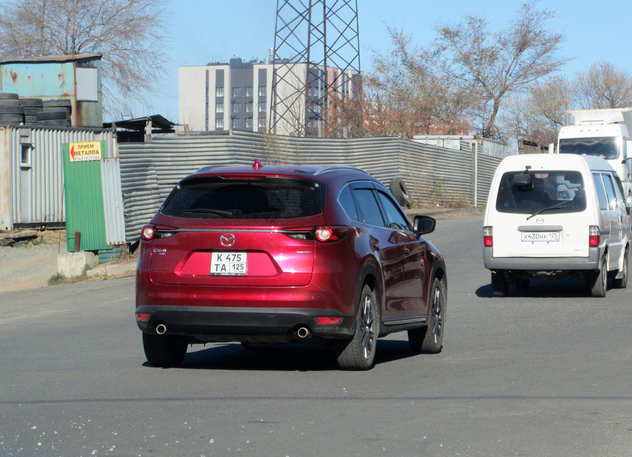 к 475 та 125, Mazda CX-8 1st gen (KG; Pacific-market), 2017–2022 (–2023 for JP-market)