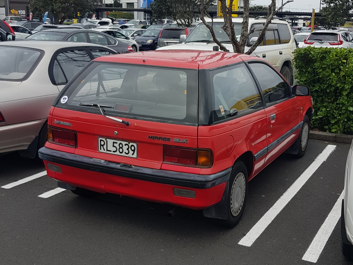 RL5839, Mitsubishi Mirage 3rd gen 3-door Hatch (C50), 1987–1992