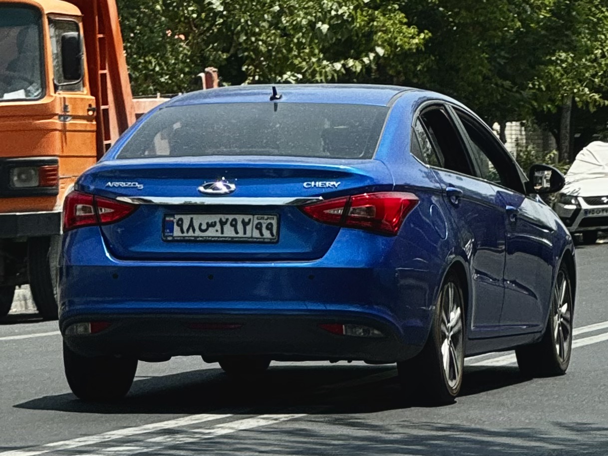 ۹۸س۲۹۲ ۹۹, Chery (Chirey) Arrizo 5 (EX/GX) 