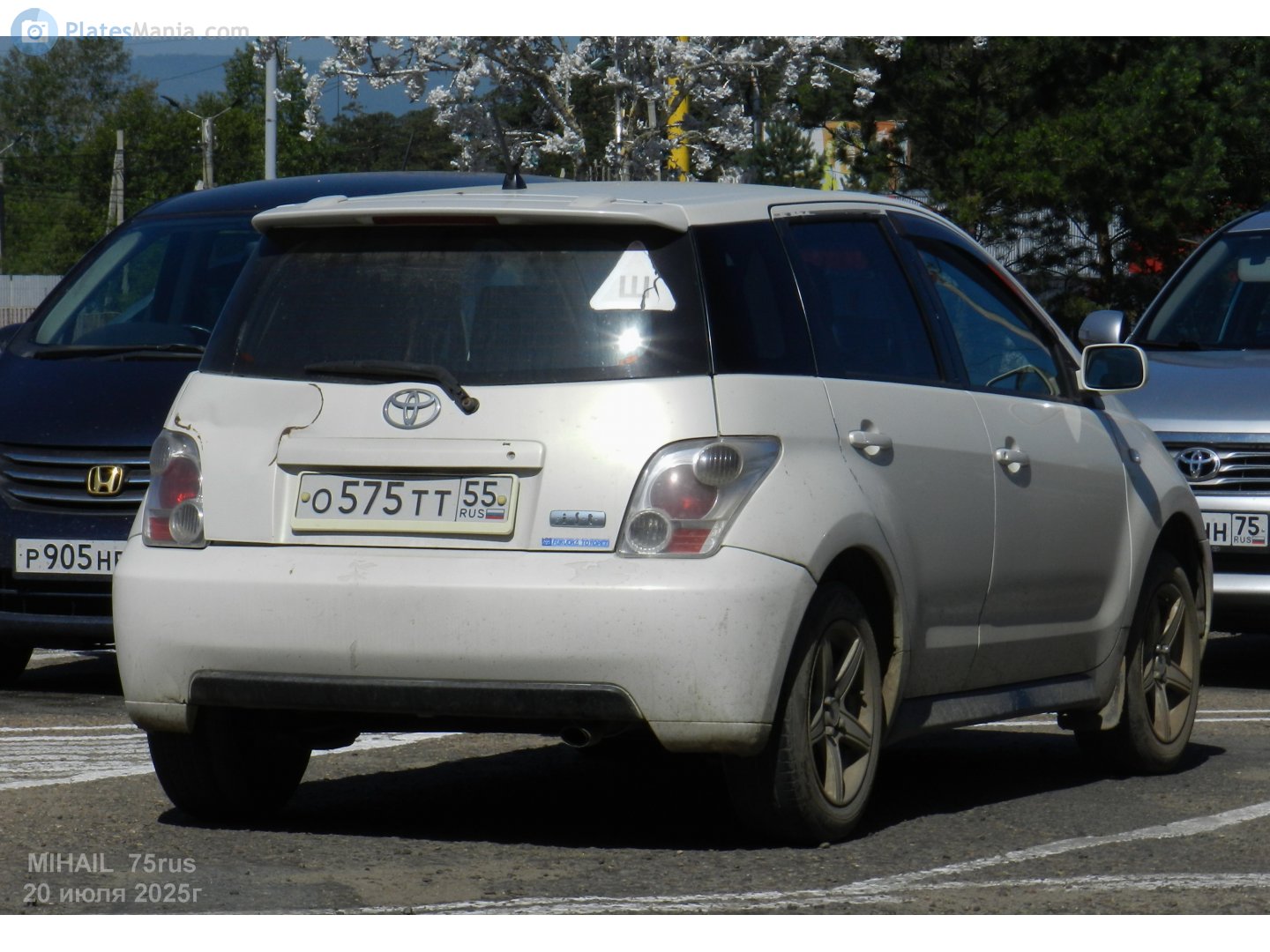 о 575 тт 55, Toyota Ist 1st gen (XP60), 2002–2007
