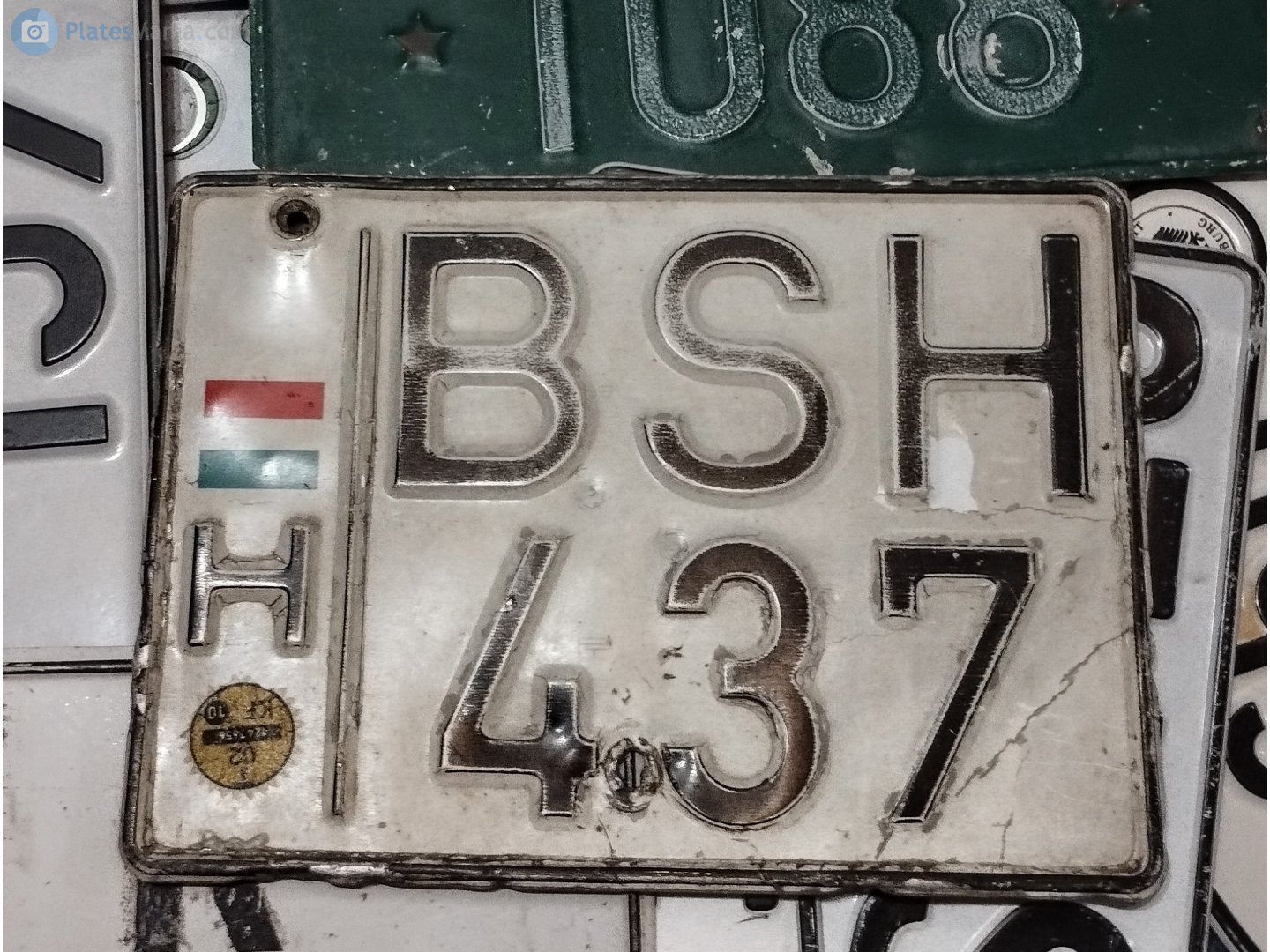 BSH-437, License plate without vehicle 
