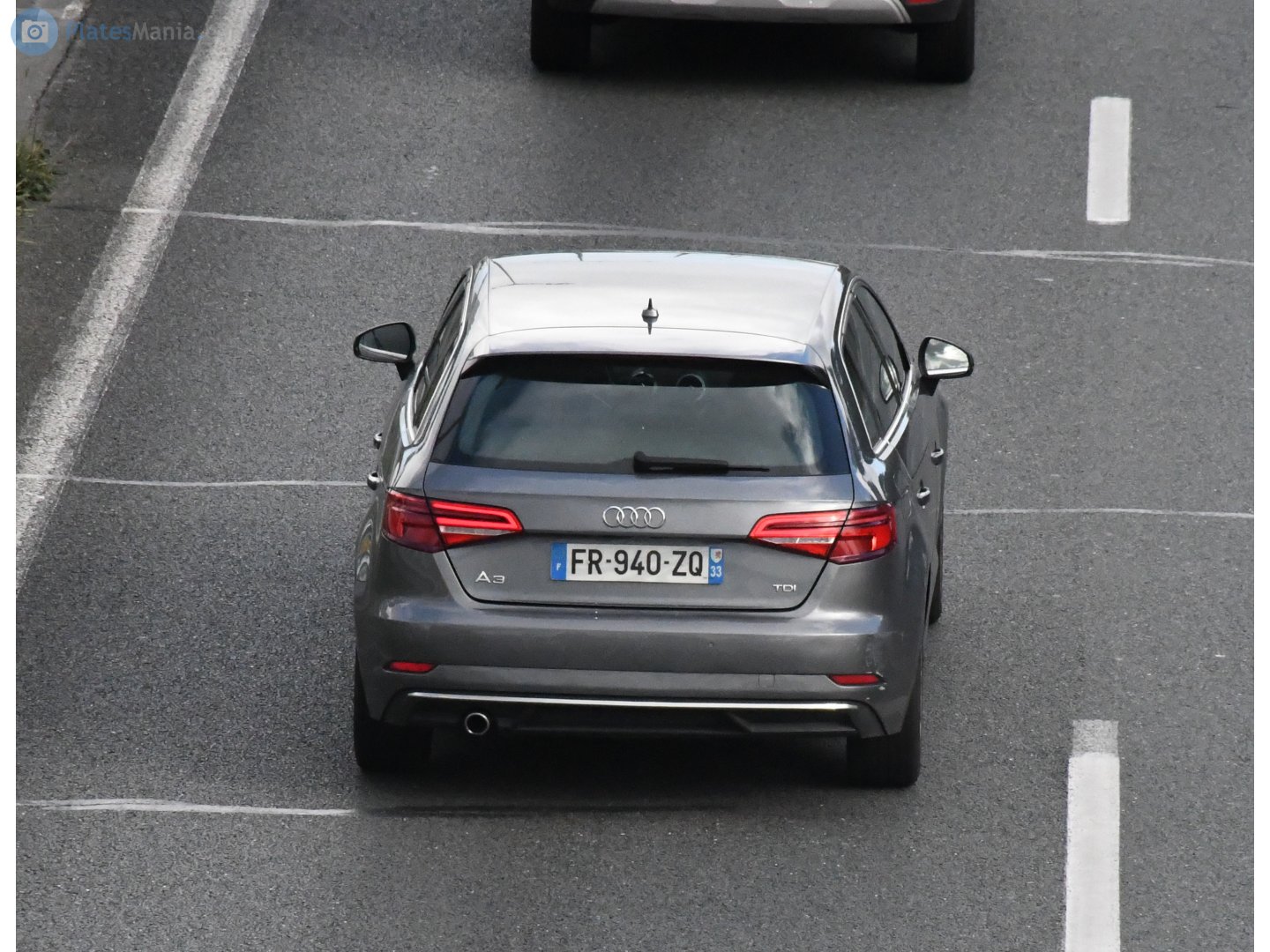 FR-940-ZQ, Audi A3 3rd gen Sportback (8VA/8VF), facelift, 2016–2020