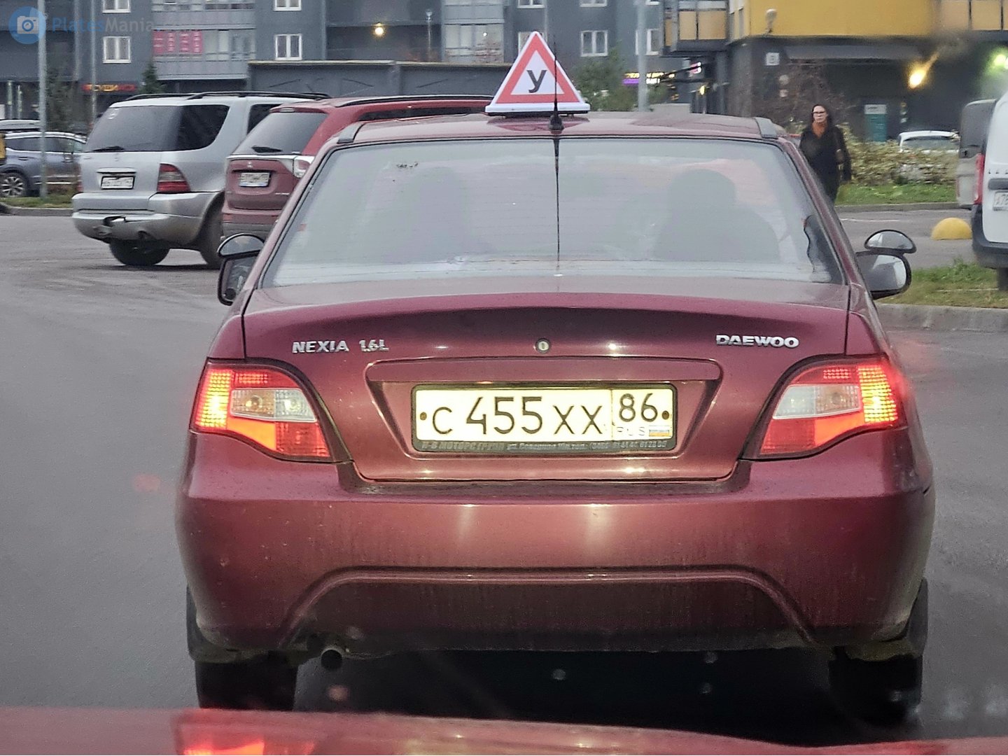 с 455 хх 86, Daewoo Nexia 1st gen Sedan (T-body; CIS-market), facelift, 2008–2016