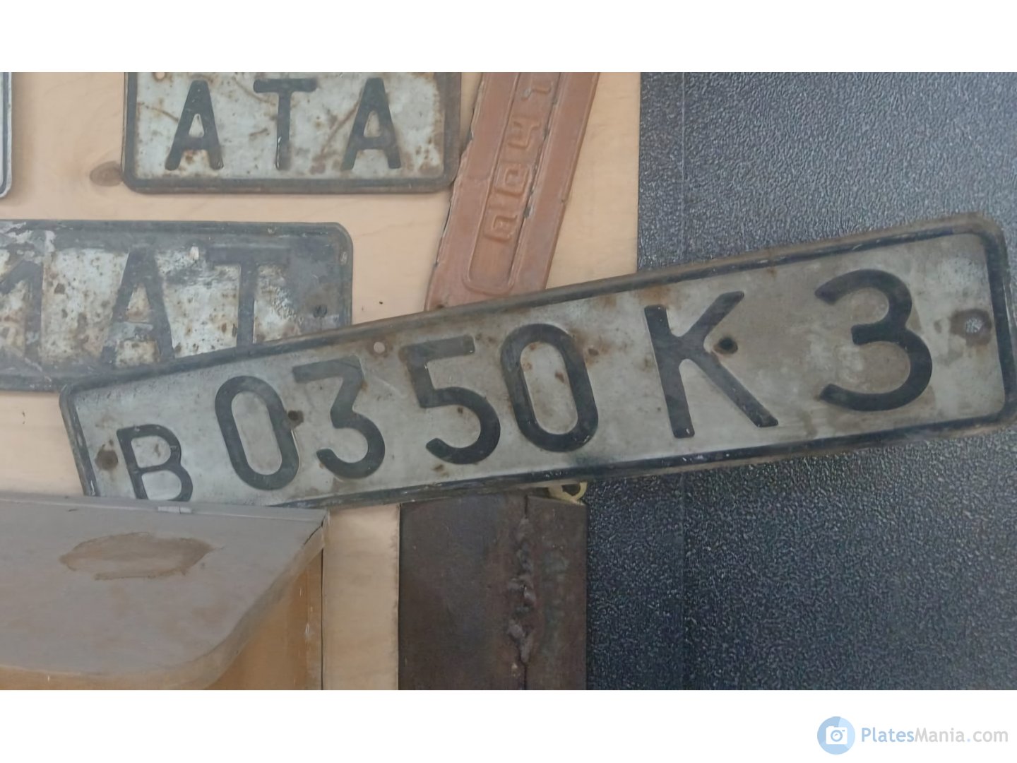 в 0350 КЗ, License plate without vehicle 
