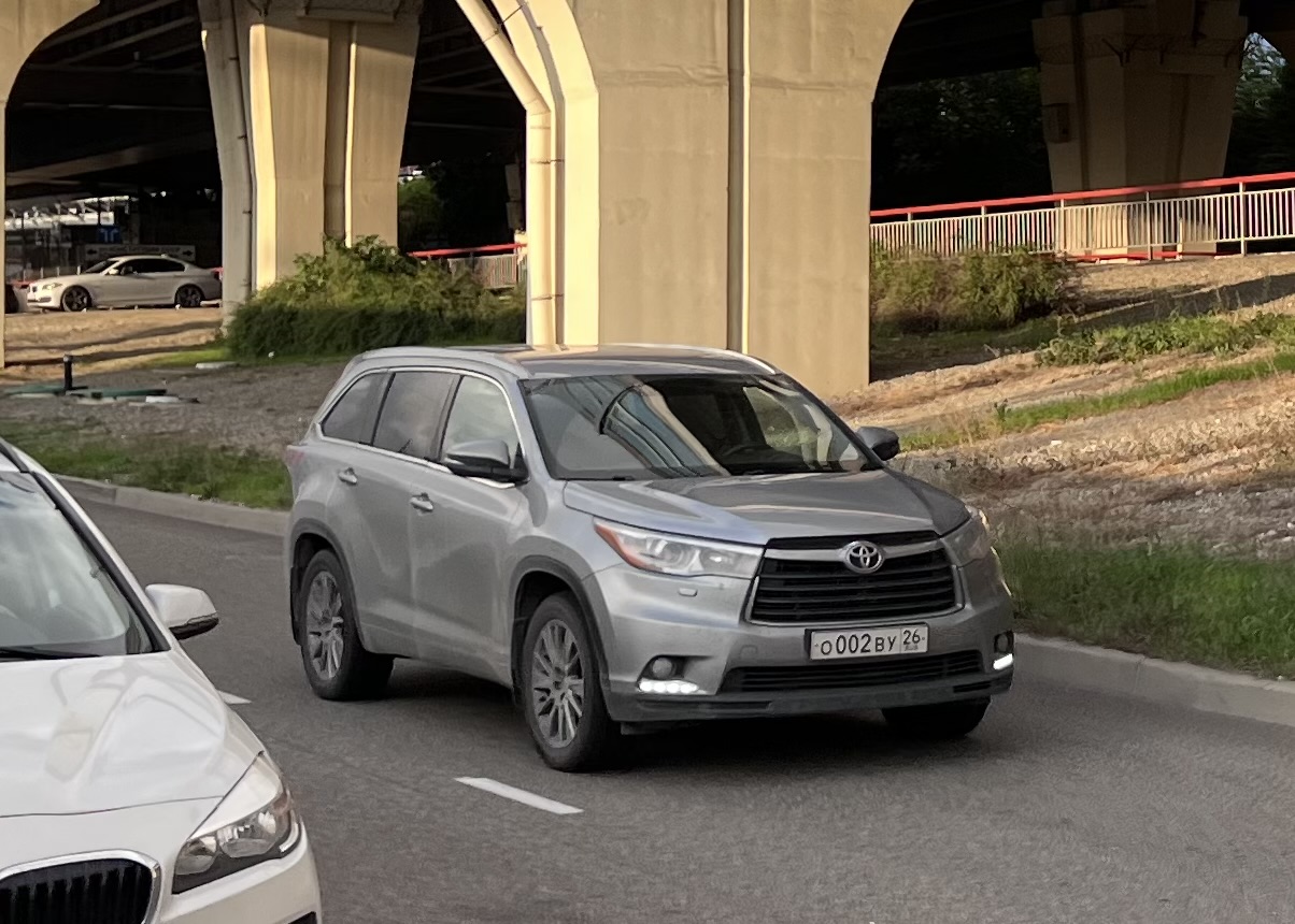 о 002 ву 26, Toyota Highlander 3rd gen (XU50), 2013–2016