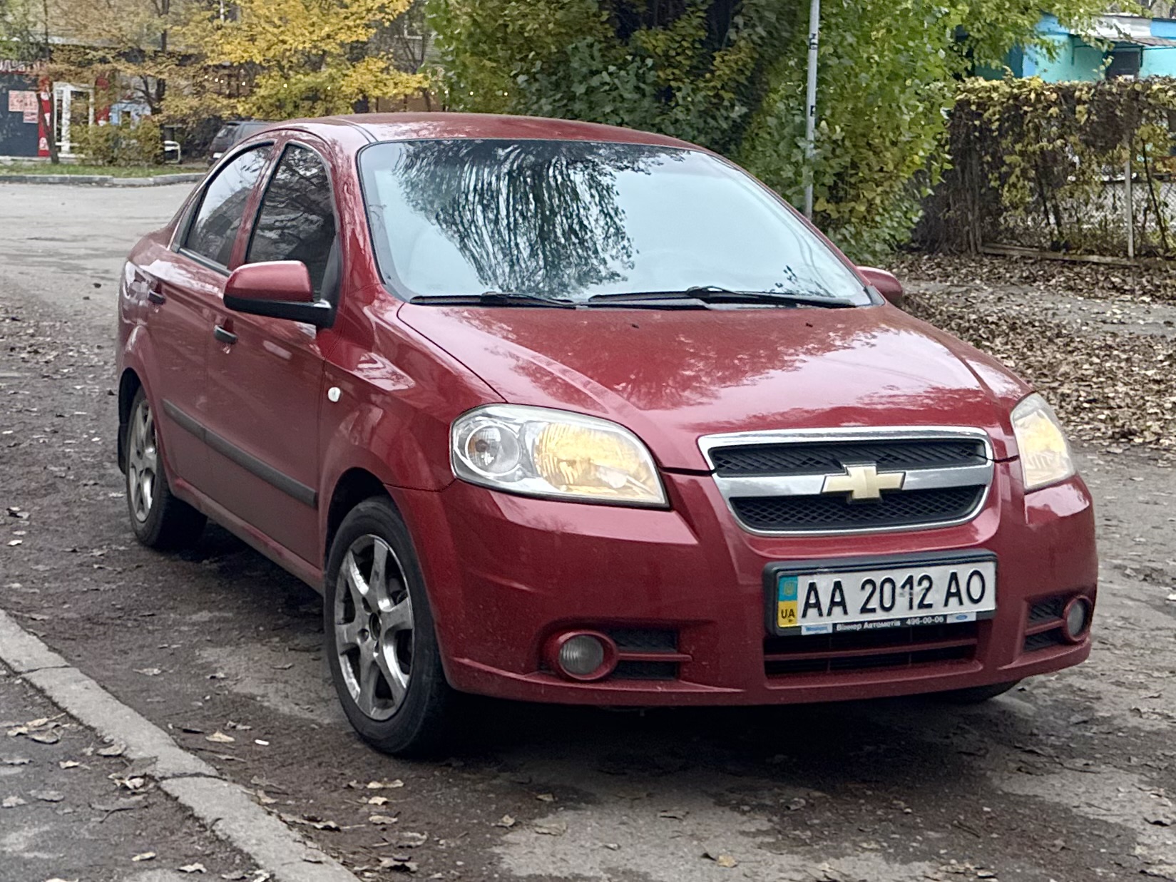 AA 2012 AO, Chevrolet Aveo 1st gen Sedan (T250), facelift, 2006–2016
