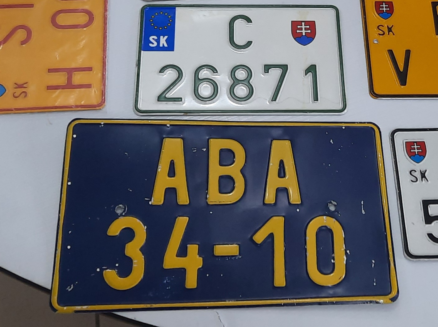 ABA 34-10, License plate without vehicle 