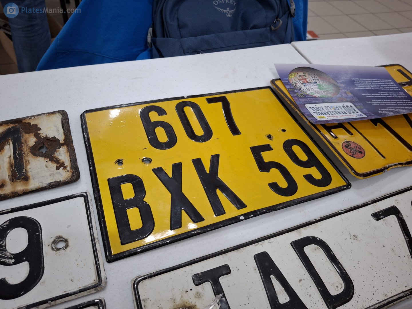 607 BXK 59, License plate without vehicle 