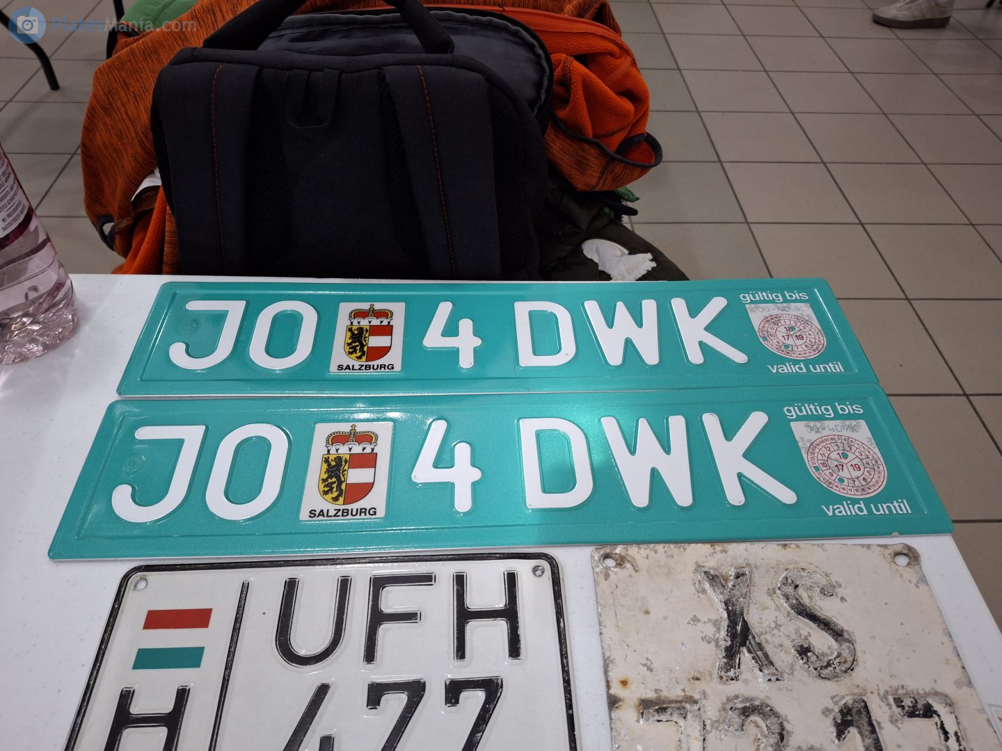 JO 4 DWK, License plate without vehicle 