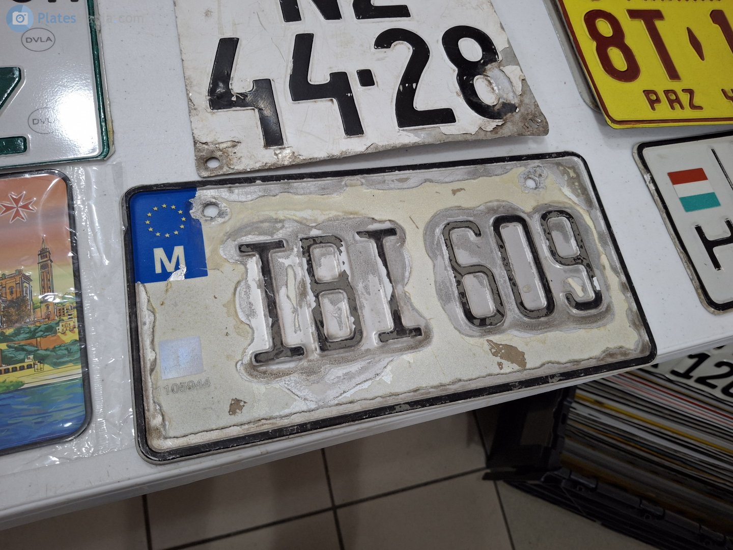 IBI 609, License plate without vehicle 