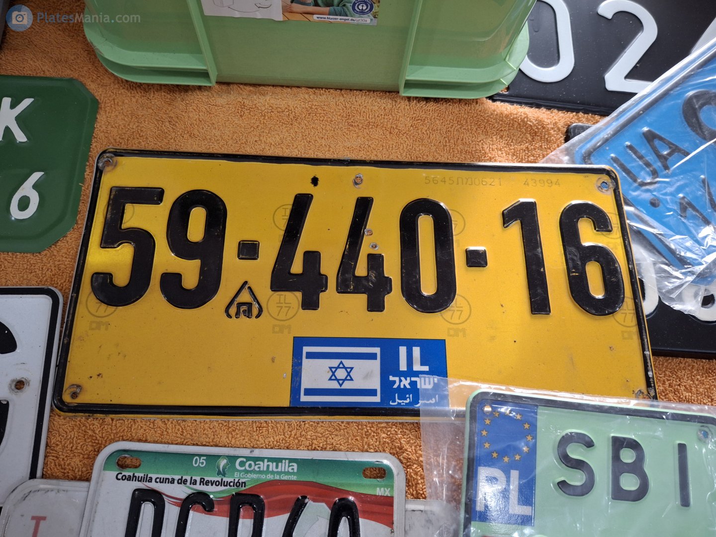 59-440-16, License plate without vehicle 