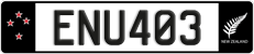 License plate of New Zealand, ABC1(23)