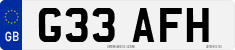 License plate of the United Kingdom, 1983 year system