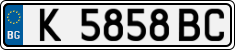 License plate of Bulgaria, Cars