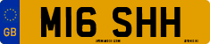 License plate of the United Kingdom, 1983 year system