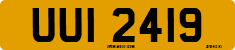 License plate of the United Kingdom, Northern Ireland (1966)