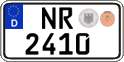 German license plate, Official services and consulates