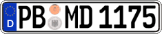 German license plate, Regular plates