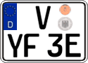 German license plate, Electric vehicles