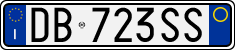 License plate of Italy, Cars (1994 year series)