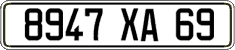 French license plate, FNI