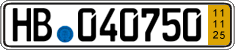 German license plate, Short-term transit plates