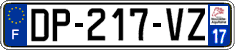 French license plate, SIV (ordinary)