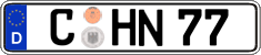 German license plate, Regular plates