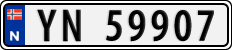 License plate of Norway, Cars