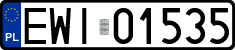 License plates of Poland, Regular car plates