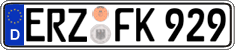 German license plate, Regular plates