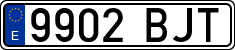 License plates of Spain, Ordinary (2000)